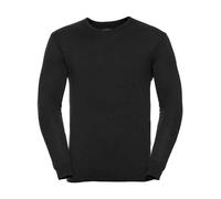 Maglione Vee Neck In Cotone Grigio Nero Blu Russell Collection