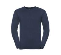 Maglione Vee Neck In Cotone Grigio Nero Blu Russell Collection