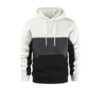 Maglioni con cappuccio per uomo Uk Mens Fleece Hoodies Patchwork Comode Felpe con coulisse Felpe con cappuccio con tasca a marsupio Maglione Confortevole Felpa con cappuccio Casual Abbigliamento da