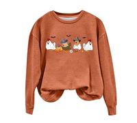 Maglioni da donna a maniche lunghe con scollo a V casual maglioni per autunno inverno morbido Stre-tch vestibilità regolare tinta unita magliette da donna, Olivastro, L