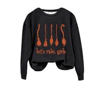 Maglioni da donna autunno inverno casual a maniche lunghe maglioni ad asciugatura rapida girocollo vestibilità regolare maglioni leggeri per le donne atletica sportiva tattica, Nero , M