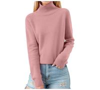 Maglioni da Donna Lupetto, Maglioni Donna Invernali Maglione Maglia Termica Colorblock Regolare Maglia di Tuta con Pannello Maniche Lunghe Casual Sweater Donna per L'autunno Inverno