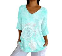 Maglioni da donna UK Felpa lavorata a maglia maglieria da donna con stampa sulla consapevolezza del cancro al seno camicia con scollo a V maglietta per feste costume natalizio abiti regali, Verde