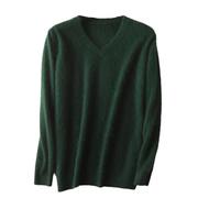 Maglioni da uomo in cashmere a maniche lunghe, con scollo a V, invernali, casual, caldi, pullover EN8 XL