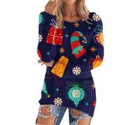 Maglioni di Natale da donna taglie forti albero di Natale soffici maglioni lavorati a maglia autunno inverno caldo maglione natalizio maglioni vacanze accogliente manica lunga peluche maglieria