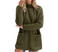 Maglioni Lana Pesanti Donna Donne Invernali di Teddy Aperte Primaverili Leopardata Semplice Ali Fuxia Poco Allenamento Etniche Stampate Economici Sciallato Lanterna Claus Scollati