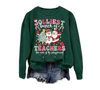 Maglioni Natalizi Maglioni da Donna Felpa Natale Donna per Tempo Libero Solid Color Largo Lettere Print Design Contemporary FESTIVITÀ Invernale Comfort Morbido Caldo