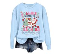 Maglioni Natalizi Maglioni da Donna Felpa Natale Donna per Tempo Libero Solid Color Largo Lettere Print Design Contemporary FESTIVITÀ Invernale Comfort Morbido Caldo