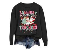 Maglioni Natalizi Maglioni da Donna Felpa Natale Donna per Tempo Libero Solid Color Largo Lettere Print Design Contemporary FESTIVITÀ Invernale Comfort Morbido Caldo