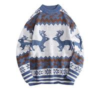 Maglioni Natalizi Uomo, Maglia Di Natale Uomo Maglione Natale Divertente on Renna Natalizia, Maglione Invernale Caldo, Maglione Natalizio a Maniche Lunghe, Maglioni Natale Coppia Christmas Jumper