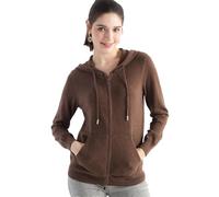 Maglioni per le donne con cappuccio collo maglia cardigan per maniche lunghe felpe con cappuccio lavorato a maglia, 5007marrone, L