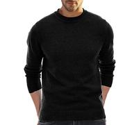 Maglioni Uomo Invernali, Pullover Uomo Invernale Maglioncino con Scollo Rotondo Maglia Manica Lunga Termica Crew Neck Pullover Tenere Leggero Spesso Sweater Felpa Classica da Indossare Tutti I Giorni