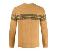 Maglioni Uomo Invernali Sportivi, Suéter cálido de bloque de Color para Hombre, suéter de Cuello Redondo, suéter Informal a la, suéteres de Punto cálidos Que combinan con Todo (Yellow, M)