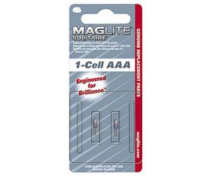 MagLite Lampadina di ricambio Solitaire (1 batteria AAA) - Blister da 2