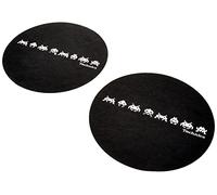 Magma 60687 Technics Slipmat Space Invaders, nero, bianco