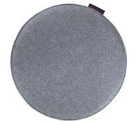 MAGMA AVARO - Cuscino per sedia, per interni ed esterni, con marchio Öko-Tex, lavabile fino a 30 °C, 1 pezzo, 35 x 35 cm, grigio