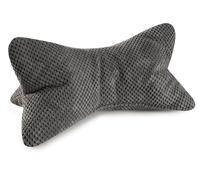 MAGMA Ossa da lettura COMODO, colore grigio medio, 42 cm x 22 cm, forma ergonomica per supporto cervicale o lombare, supporto flessibile per libri, e-book o tablet