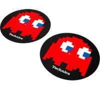 Magma TECHNICS BLINKY Coppia Feltri x giradischi Dj fondo nero Technics e PacMan