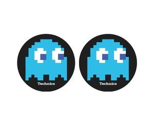 Magma TECHNICS INKY Coppia Feltri giradischi x Dj fondo nero e Logo Technics