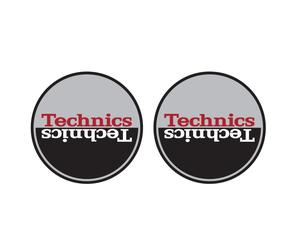 Magma TECHNICS MOON 3 Coppia Feltri x giradischi Dj fondo bicolore Logo Technics