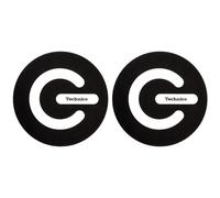 Magma TECHNICS ON/OFF Coppia Feltri x giradischi Dj fondo nero Logo Technics
