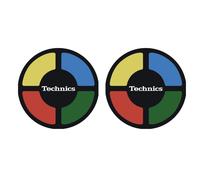 Magma TECHNICS SIMON Coppia Feltri giradischi x Dj con fondo nero Logo Technics