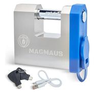 Magmaus® SRL70 Lucchetto Con Impronta Digitale - Riconoscimento Biometrico Serrature Smart Senza Chiave, Memoria Per 20 Impronte Digitali, 2 Chiavi Elettroniche E App, IP68