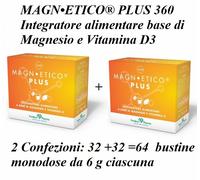 Magn•etico plus 360° Prodeco 2pz=64 bst a base di magnesio e vit. d magn etico