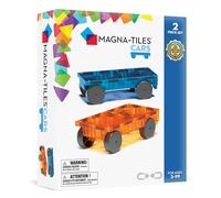 MAGNA-TILES Cars - Kit di costruzione magnetica 2 pezzi blu e arancione