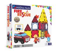 MAGNA-TILES Fire Rescue 27-Piece Magnetic Construction Set, The Original Magneti