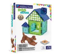 MAGNA-TILES Hundehütte 13-teiliges Magnetbauset - Die Original Magnetbaumarke