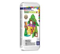 MAGNA-TILES - Kit da viaggio - Capanna sull'albero - 24 pezzi