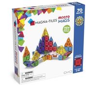 MAGNA-TILES MicroMAGS - Set di 70 costruzioni magnetiche Deluxe, il marchio originale per costruzioni magnetiche