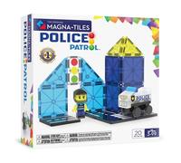 MAGNA-TILES® Police Patrol, set di costruzioni magnetiche da 20 pezzi, il marchio originale per costruzioni magnetiche