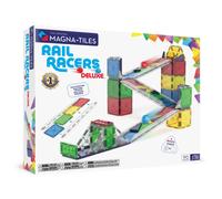 Magna Tiles Rains Racers Deluxe La costruzione magnetica a 90 pezzi imposta il marchio di edifici magnetici originale