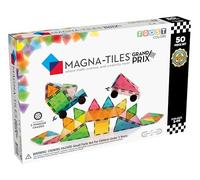 Magna-Tiles Set da 50 pezzi Grand Prix con diversi mattoncini magnetici 3D in colori opachi e 2 telai, favorisce l'apprendimento giocoso