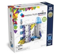 MAGNA-TILES Space - Set di costruzione magnetica, 32 pezzi, il marchio originale di costruzione magnetica