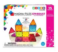 Magna-Tiles Stardust - Set di 15 piastrelle magnetiche 3D