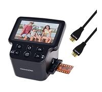 Magnasonic Scanner di film all-in-one da 24 MP con grande schermo da 5 pollici e HDMI, converte i film da 35 mm/126/110/Super 8 e 135/126/110 diapositive in foto digitali, memoria integrata con un