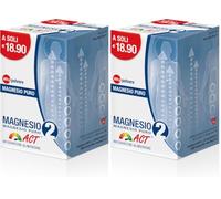 Magnesio 2 Act Puro, Integratore Alimentare in Polvere, 300gr (Confezione da 2)
