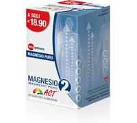 Magnesio 2 Act Puro, Integratore Alimentare in Polvere a Base Di Magnesio Che Ri