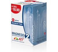 Magnesio 2 Act Puro, Integratore Alimentare in Polvere a Base Di Magnesio Che Ri