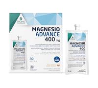 Magnesio Advance 400 mg - Integratore con Magnesio Bisglicinato e Citrato Pronto da Bere - Per Stanchezza, Affaticamento e Recupero Muscolare - 400 mg per Dose Giornaliera - 30 Pouch da 30 ml