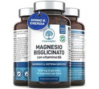 Magnesio Bisglicinato 1500 mg con Vitamina B6 Supporta Sistema Nervoso Stress e