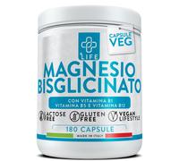 Magnesio Bisglicinato Capsule 180 PiùLife 300mg Con Vitamina B6 B1 B5 Organico