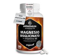 Magnesio Bisglicinato con Vitamina B6, 240 capsule per Bisglicinato + Vitamin B6