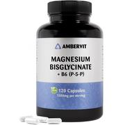 Magnesio Bisglicinato con Vitamina B6 P-5-P - 120 Capsule Vegane - 1500 mg Bisgl