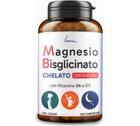 Magnesio Bisglicinato Puro 300Mg per Dose | 240 CPR | Forma Chelata Certificata