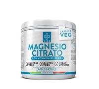 Magnesio Citrato 1500mg Di Cui 450mg Per Dose PiùLife, Con Vitamina B6 B5 B1