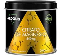 Magnesio Citrato - 250 Capsule - 440 mg di Magnesio Elementare - Altamente Biodisponibile - Per Stanchezza e Affaticamento - Ossa e Articolazioni, Muscoli - ALDOUS
